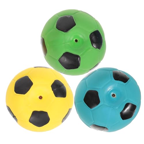 Alasum 3 Stück Fußball Spielzeugball Kinderspielzeug Für Kinder Kidcraft Spielset Kinderspielset Fußball Lustiger Ball Spielzeug Soundball Spielzeug Hüpfbälle Für Kinder Blau von Alasum