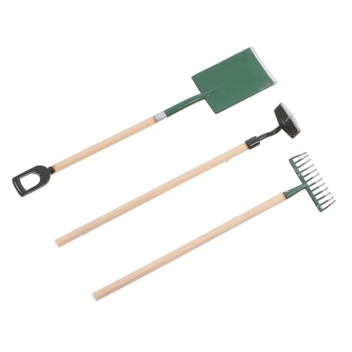Alasum 3 Stück Mini Gartenwerkzeug Set Teilig für Schaufel Harke Hacke Puppenhaus Zubehör Robustes für Spiel und Basteln Kindgerechtes Gartenspielzeug Alasum 3 Stück Mini Gartenwerkzeug Set Teilig für Schaufel Harke Hacke Puppenhaus Zubehör Robustes für Spiel und Basteln Kindgerechtes Gartenspielzeug von Alasum