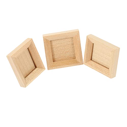 Alasum 3 Stück Miniatur Holz Bilderrahmen für Puppenhaus DIY Mikro Foto Rahmen Naturgetreues Design Kleine Rahmen für Mini Haus Dekoration und Bastelprojekte Alasum 3 Stück Miniatur Holz Bilderrahmen für Puppenhaus DIY Mikro Foto Rahmen Naturgetreues Design Kleine Rahmen für Mini Haus Dekoration und Bastelprojekte von Alasum