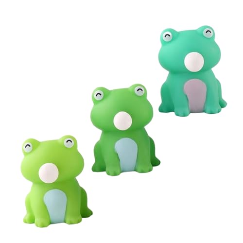 Alasum 3 Stück Pinch Musik Mini Spielzeug Für Kinder Kinderspielzeug Kinderspielzeug Spielzeug Frosch Relief Spielzeug Kind Frosch Spielzeug Lustiges Quetschspielzeug Kinder von Alasum