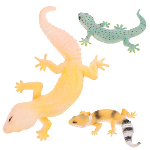 Alasum 3 Stück Realistische Reptilien Tiermodell mit Robustem Material Glatten Kanten Sicherer Oberfläche für Kindliche Kreativität und Lernspiel Kleine Gecko Dekoration Sammelfiguren Alasum 3 Stück Realistische Reptilien Tiermodell mit Robustem Material Glatten Kanten Sicherer Oberfläche für Kindliche Kreativität und Lernspiel Kleine Gecko Dekoration Sammelfiguren von Alasum