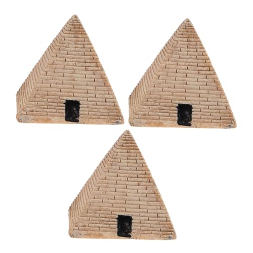 Alasum 3 Teiliges Pyramiden Sandtisch Sand Set Spielzeug Desktop Ornament Dekoratives Pyramidenmodell Altägyptisches Dekor Pyramidenstatue Mini Pyramidenmodell Simulierte von Alasum