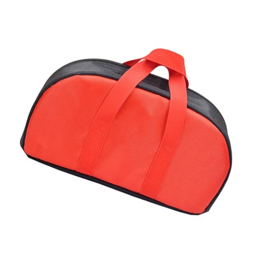 Alasum 3-teilige Box Aufbewahrungstasche Schicke Reiseschach Reisetasche Schachtasche Taschen Für Brettspiele Gobang-Spiel Reise-Einkaufstasche Rot Polyester von Alasum