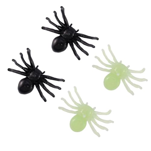 Alasum 300 Stück Halloween Fake Spinne Halloween Spinne Schrecklicher Streich Requisiten Lustiges Spinnenspielzeug Spinnen Streich Requisiten Requisite Spinne Halloween von Alasum