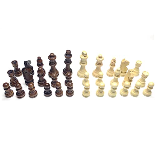 Alasum 32 Stück Ersatz Schachfiguren Schachbretter Für Erwachsene Schachspielfiguren Chinesisches Schach Tragbares Schach Magnetisches Schachbrett Ersatz Für EIN Schachspiel Hölzern Weiß von Alasum