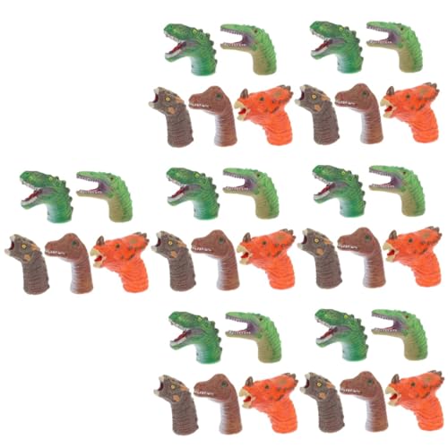 Alasum 35 STK Handpuppenspielzeug hühner Spielzeug Dinosaurier handpuppe Fingertheaterspielzeug Fingerpuppen Puzzle-Spielzeug Gehirnspielzeug Kinderhandspielzeug Kinderspielzeug Plastik von Alasum