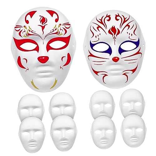 Alasum 36 Stk Kostüme Für Paare Volle Weiße Maske Weiße Tiermaske Schmücken Weiße Bastelmaske Weiße Maske Cosplay Weißes Maskenkostüm Maske Aus Pappmaché Schwarze Maskerade Volles Kostüm von Alasum