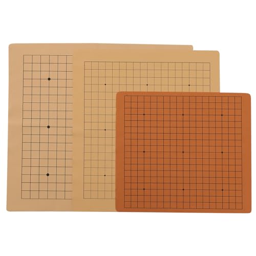 Alasum 3Pcs Go Game Makrame Board Reisespielzeug Bildungsschachkinder Go Schachzubehör Schachbrettbrettspiele Klappspiel Go Schachbrett Leder von Alasum