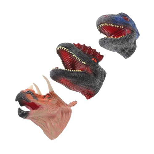 Alasum 3St Dinosaurier-Handpuppenspielzeug Party fantasievolle Spiele, Puppen interaktive Handpuppen für Kinder Handpuppen Spielzeug Dinosaurier Handpuppen Marionette Kinderspielzeug von Alasum