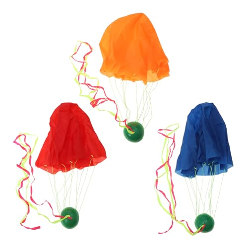 Alasum 3St Fallschirm LEDs Leuchtmittel photostickomni schooter Parachute kinderf Toys Fly Outdoor-Wurfspielzeug Outdoor-Spielzeug für Kinder Kinderspielzeuggeschenk Spiel Requisiten Tuch von Alasum