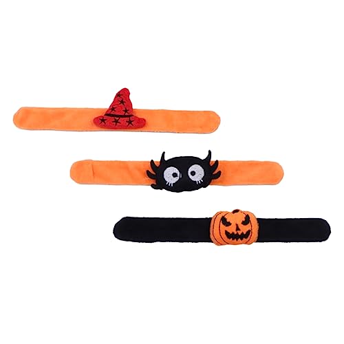 Alasum 3St Halloween-Ring halloween gastgeschenke kinder Halloween children's Geburtstagsarmbänder für Studenten Halloween-Klappring Kinder Armreif kinder armbänder Seidentuch von Alasum