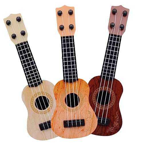 Alasum Ukelele 3st Mini-Ukulele Musikinstrumente, Spielzeug Kinder-Ukulele Spielzeug Gitarre Kinderinstrumente Kinder Musikinstrumente Musikalisches Aufklärungsspielzeug Kleinkind Gitarre Plastik von Alasum