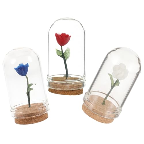 Alasum 3St Miniblumen bürodeko büro Dekoration Schlafzimmerdekoration Dekoration für Puppenhäuser Office Decoration Fee Lilie künstlich Fleur Mini-Blumendekor Puppenhausminiaturen Harz von Alasum