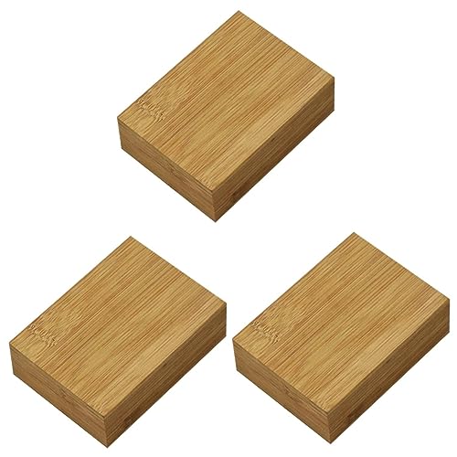 Alasum 3St Pokerbox Spielkarten Box Spielkarten aufbewahrung Kartenspielen Aufbewahrung von Pokerkarten Poker-Fall Poker- Leere aus Holz hölzern Khaki von Alasum