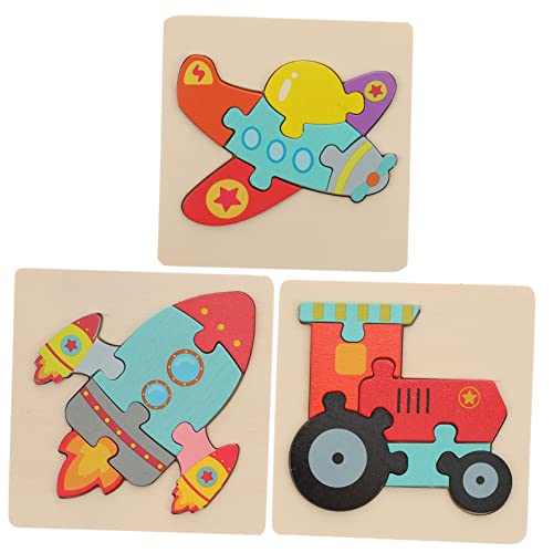 Alasum 3St Puzzle rätselbuch Kinder laubsägen für Kinder holzspielsachen Spielzeug für -jährige DIY-Spielzeug Rätsel für Kleinkinder Kinderspielzeug Holzspielzeug Kleinkind rätsel hölzern von Alasum