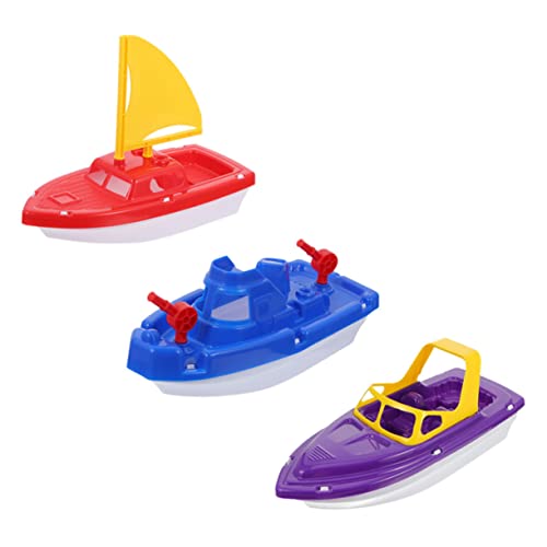 Alasum 3St Schnellboot Segelboot für Kinder Mini-Segelboot Poolboot-Yacht Kinder sicherheitsleine Kinder badewannenspielzeug Rennboot Spielzeug Spielzeugboote aus Kunststoff Plastik von Alasum