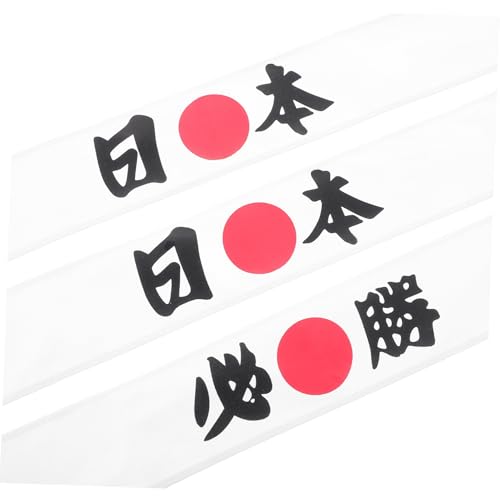 Alasum 3St -Stirnband karate stirnband -Stirnbänder Bandana Stirnband für Männer Stirnband japanisch Koch-Stirnband Karate-Stirnband japanisches Kopftuch Baumwolle von Alasum