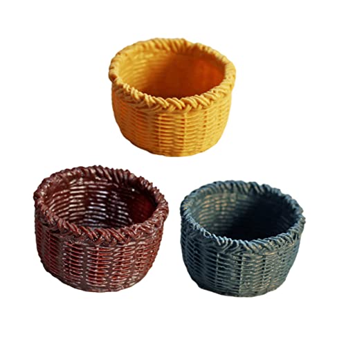 Alasum Miniatur-aufbewahrung Mini- - Weiße Weidenkörbe Weidenkorb-Deckel-Ornament Alasum Miniatur-aufbewahrung Mini- - Weiße Weidenkörbe Weidenkorb-Deckel-Ornament von Alasum