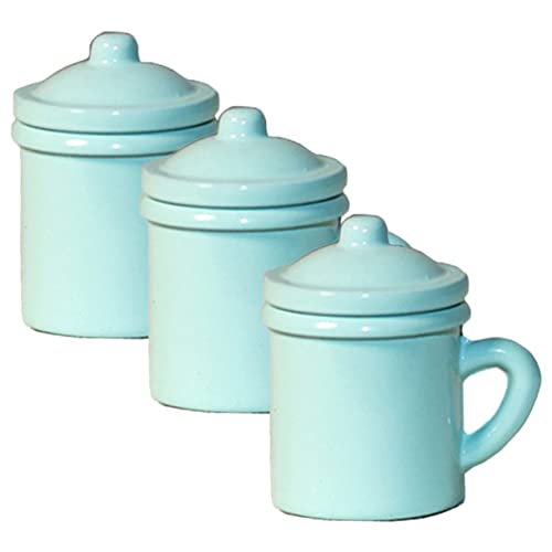 Alasum 3st Mundwasser- Mini-wasserbecher Winziges Mini-deko-Tasse Mini-Foto-Requisiten Mini- -Foto-Requisiten Bechermodelle Mit Dekorativem Legierung Sky-Blue von Alasum