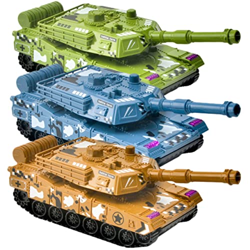 Alasum 3st Panzer Spielzeugauto Spielzeuglastwagen Jungs- -Modell Baggerspielzeug Konstruktionsspielzeug Spielzeugpanzer Faltbarer Eimer Panzerspielzeug Plastik von Alasum