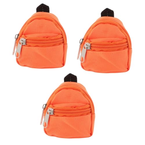 Alasum 3st Puppenrucksack Puppenreisetasche Decora- So Tun, Als Spiele Rucksack Mini-Rucksack-schlüsselanhänger Puppen-klassenzimmer-spielset Mini-Schultasche Mini-rucksäcke Stoff von Alasum