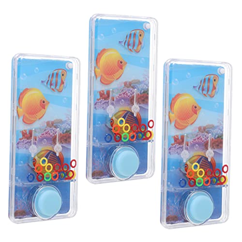 Alasum 3st Ring Spielzeug Handheld-wasserspiele Für Kinder 8-12 Angelspielzeug Puzzle-Spielzeug Tragbare Wurfspiele Tragbares Wasserspielspielzeug Kinderspielzeug Handspiele Plastik Blue von Alasum