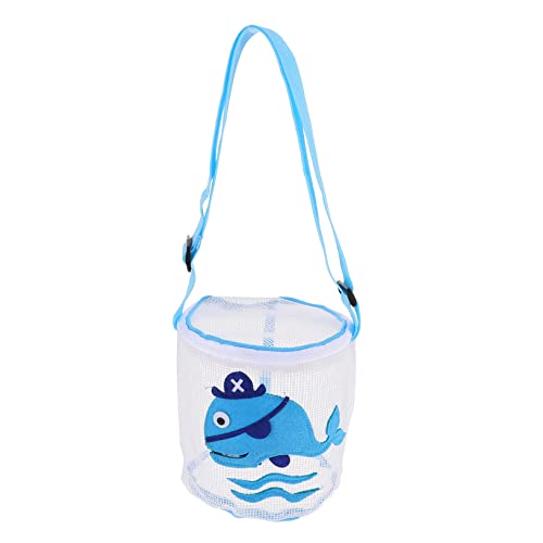 Alasum 3st Spielzeugtasche Schwimmende Aufbewahrungstasche Tragetasche Für Den Strand Süße Tragetasche Mesh-Einkaufstasche Für Den Strand Muschelsammelbeutel Kinderspielzeug Blue PVC von Alasum