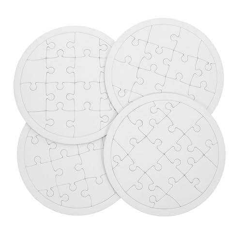 Alasum 4 Blätter Malpuzzle Für Kinder Weiße Puzzle Leeres Puzzle Zeichnen Puzzles Für Kinder Leere Puzzles Selber Machen Leere Rätsel Zeichnen Von Puzzle-Handwerk Spielzeug Papier von Alasum