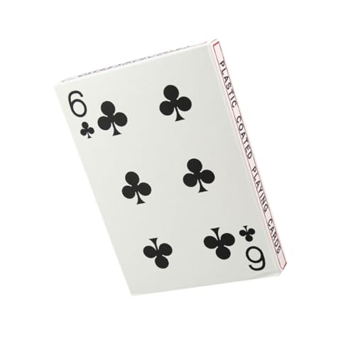 Alasum 4 Pokerkarte aus Papier Brettspiel-Poker kreative Pokerkarten Poker-Kartenspiel große Spielkarten familienspiele Card Game kartenhalter Spielkarten Kartenspiel Spielen Weiß von Alasum