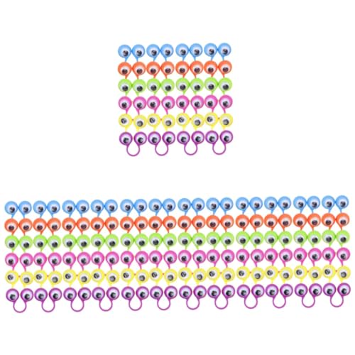 Alasum 4 Sätze Große Augen Ringen Für Jungen Halloween-augapfellichter Zappeln Für Kinderspielzeug Auge Fingerpuppe Bildungsspielzeug Plastik 36 Stück * 4 von Alasum