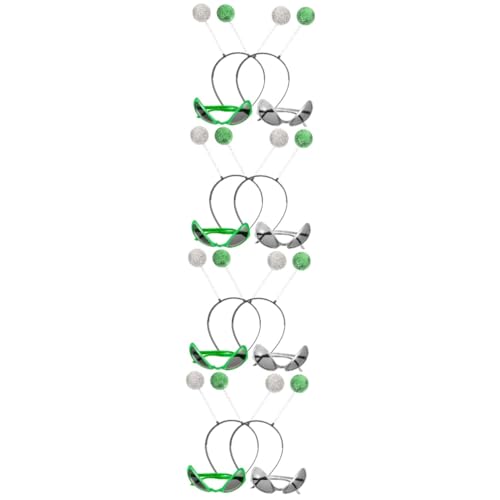 Alasum 4 Sets Alien Stirnband Stirnbänder Stirnbänder Sonnenbrille Alien Haarreifen Neuartige Brille Party Kostüm Zubehör Brillen Zubehör Party Stirnband Party Brille Alien von Alasum