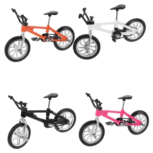 Alasum 4 Stück Finger Mountainbike Miniaturfahrrad Cooles Jungenspielzeug Fahrradmodell Mini Fahrradmodell Finger Rennfahrräder Mini Dirt Bikes Desktop Fahrrad Ornament von Alasum