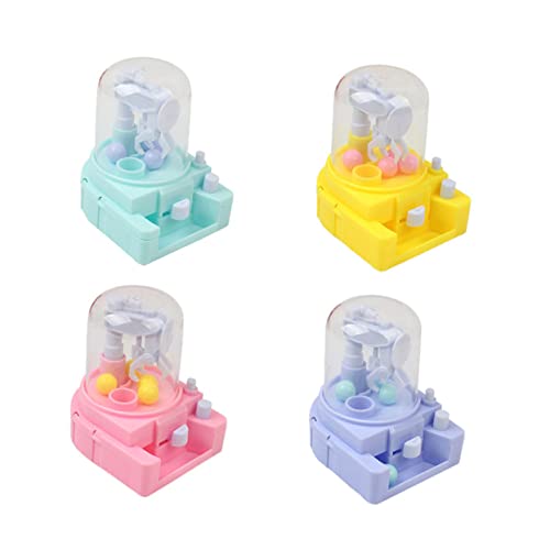 Alasum 4 Stück Mini-Gacha-Maschine Mini-Süßigkeit Lernspielzeug für Kinder Kinderpreise kinderspielzeug Kinder deko Maschinen zum Greifen von Süßigkeiten kreative Bonbonfänger Abs von Alasum