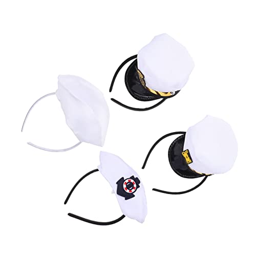 Alasum 4 Stück Mütze Stirnband Mini Matrosenmütze Matrosen Stirnband Cosplay Kapitänsmütze Yachtmütze Kapitän Weiß Junge Mädchen Party Kapitänsmütze Pirat Marine Yacht Kapitän Alasum 4 Stück Mütze Stirnband Mini Matrosenmütze Matrosen Stirnband Cosplay Kapitänsmütze Yachtmütze Kapitän Weiß Junge Mädchen Party Kapitänsmütze Pirat Marine Yacht Kapitän von Alasum