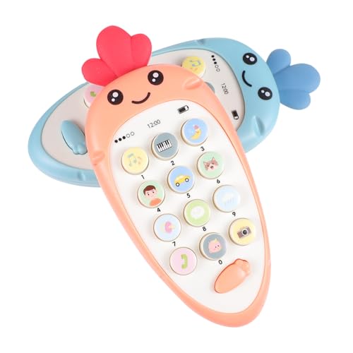 Alasum 4 Stück Musik-Telefon-Spielzeug Spielzeug Telefon Spielzeug Junge Spielzeug Babymobile interaktives Spielzeug Kinder Handy Babyphone Musik Telefon Musikspielzeug Abs von Alasum