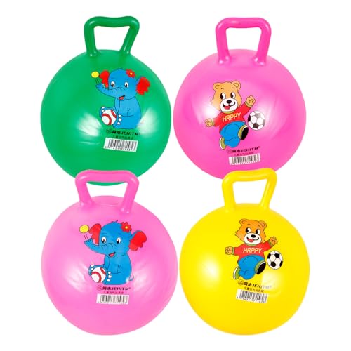 Alasum 4 Stück Schläger handhaben hupfball für Activity für Balanceball für Hüpfball mit Griffen -Cartoon-Ball Springender Ball für PVC von Alasum