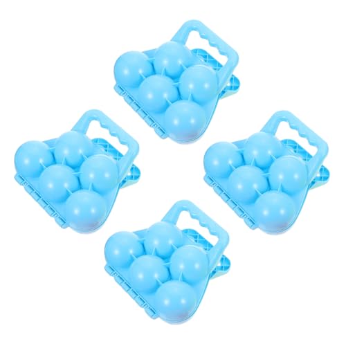 Alasum 4 Stück Schneeball-Clip Sport Schneesand Spielzeug für Schneeballspiele Outdoor-Schneewerkzeug winterspielzeuge schneeballschlacht Kinderspielzeug Schneebälle Machen Clips Plastik von Alasum