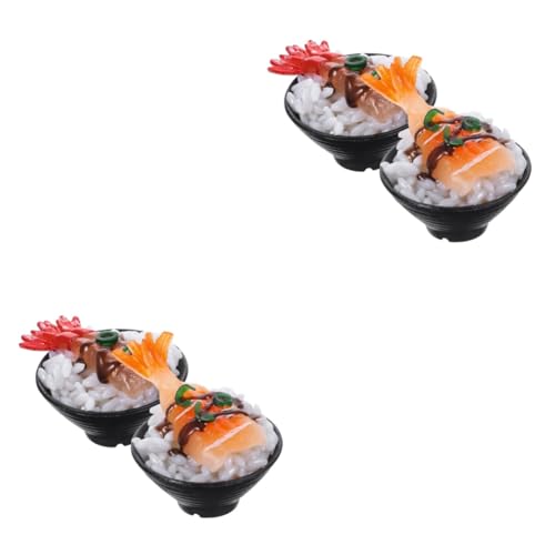 Alasum 4 Stück Simulierter Sushi-Reis Essen Spielen Simulation Japanisches Essen Spielzeug für Kinder jucarii pentru copii Kinder Spielen Essen für die küche Essen in der Spielzeugküche von Alasum