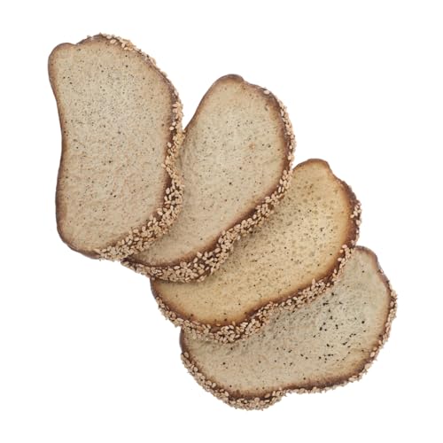 Alasum 4 Stück Simuliertes Brotmodell küchen Dekoration Lebensmittelmodell Faux-Food-Deko Französischer Toast Künstliche Lebensmittel Brot falsches Brot Brotspielzeug Pu von Alasum