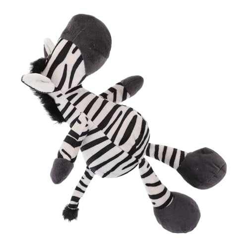 Alasum 4 Stück Zebra-Puppe Kinderbedarf Dekoratives Zebraspielzeug Kinderzubehör Kuscheltiere Stricken Dekoratives Kinderspielzeug Kinder Versorgen Ausgestopfte Zebras Kurzer Plüsch von Alasum