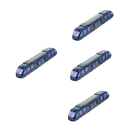 Alasum 4 Stück Zug Spielzeug Activity für Kinder aktivity für Kinder Spielzeugzugbahn Eisenbahnwagen Spielzeug Kinderspielzeug Spielzeugeisenbahn Kinder trainieren Spielzeug Legierung von Alasum