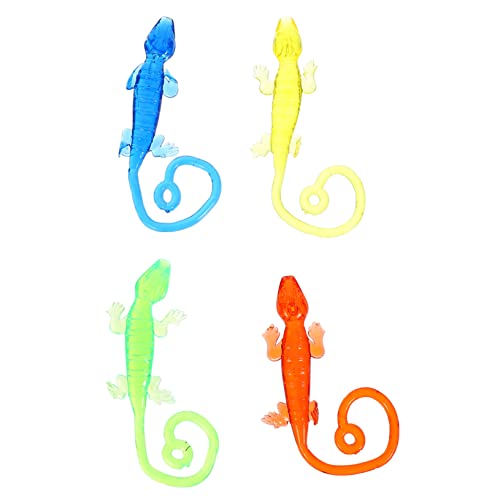 Alasum 40 STK Weicher Kleber Klebrig Insektenfiguren Wandkriecher Sammeln Lustiger Wandkrabbler Klebrige Gecko-spielzeuge Käferfiguren Klebriges Tierspielzeug Gecko-Figur Weiches Gummi von Alasum