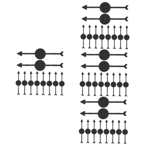 Alasum 40 STK Zifferblattzeiger plastikenten bastelkasten witzige Spiele Funny Games laufstall Spielzeug Süßigkeiten-Kit Kinderhandwerk drehende Partygeschenk DIY-Spielzeug Black von Alasum