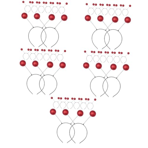 Alasum 40 Stk Stirnband aus Schaumkugel Weltraum-Stirnband außerirdisches Haarband Alien-Stirnband Alien-Ohren-Stirnband Stirnbänder außerirdische Haarreifen Alien-Kostümzubehör rot von Alasum