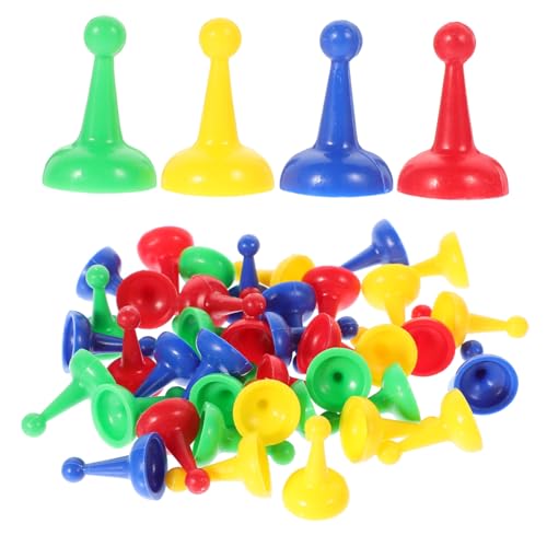 Alasum 40 Stück Spielsteine Spielkomponente Zubehör Für Brettspiele Spielfiguren Spielmarken Brettspiele Bauern Schach Für Brettspiel Schach Ersatz Schachbrett Zubehör Tischmarker Plastik von Alasum