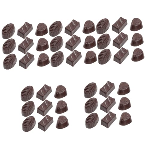 Alasum 45 STK Simulationsschokolade Tafelschokolade Desktop-Spielzeug kleines Bonbonmodell schokoladenform Chocolate Mold multifunktionales Kinderspielzeug Schokoladenmodell PVC von Alasum