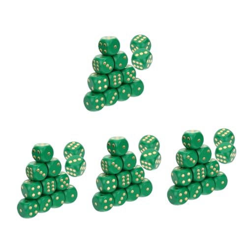 Alasum 48 STK Würfel grünes Spielzeug st. Patrick Day Zubehör hühner Spielzeug Erwachsenen Spielzeug spielzeuge st. Patrick's Day st. Patrick Partygeschenke st. Patrick Dekor Holz Green von Alasum