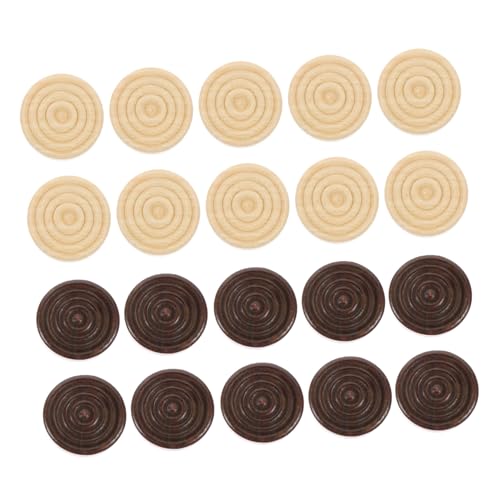 Alasum 48 Stück Teiliges Holz Spielsteine für Damespiel und Rundes Brettspiel Naturfarben und Dunkelbraun Spielfiguren für Strategische Gesellschaftsspiele Alasum 48 Stück Teiliges Holz Spielsteine für Damespiel und Rundes Brettspiel Naturfarben und Dunkelbraun Spielfiguren für Strategische Gesellschaftsspiele von Alasum