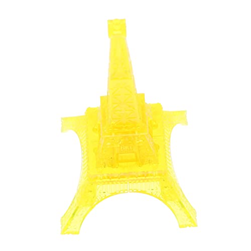 Alasum 5 Sätze Eiffelturm-Bausteine interaktives Spielzeug Kinder Puzzle Geburtstagsgeschenk Puzzle-Spielzeug Eiffelturm-Puzzle geo 3D-Kristallpuzzle Kinder Kristallpuzzle Plastik Yellow von Alasum