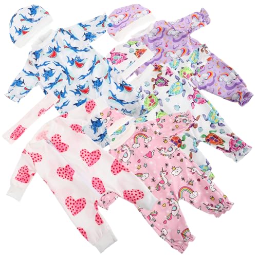 Alasum 5 Sätze Puppenkleidung Puppenaccessoires Outfit Sets Puppen Reborn Puppen Kleidung Babypuppe Puppenmode Mini-Babypuppen Kleidung für Babypuppenjungen Stoff von Alasum